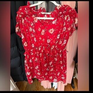 Zara Scarlet Floral Dress